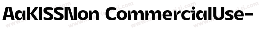 AaKISSNon CommercialUse字体转换